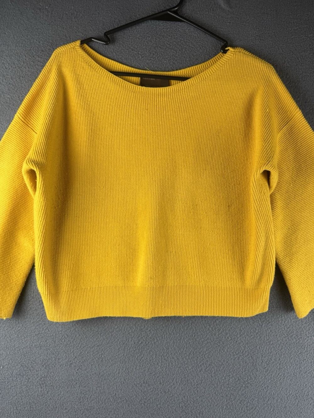 Kerisma Obel Mustard Golden Yellow Sweater Top Medium
